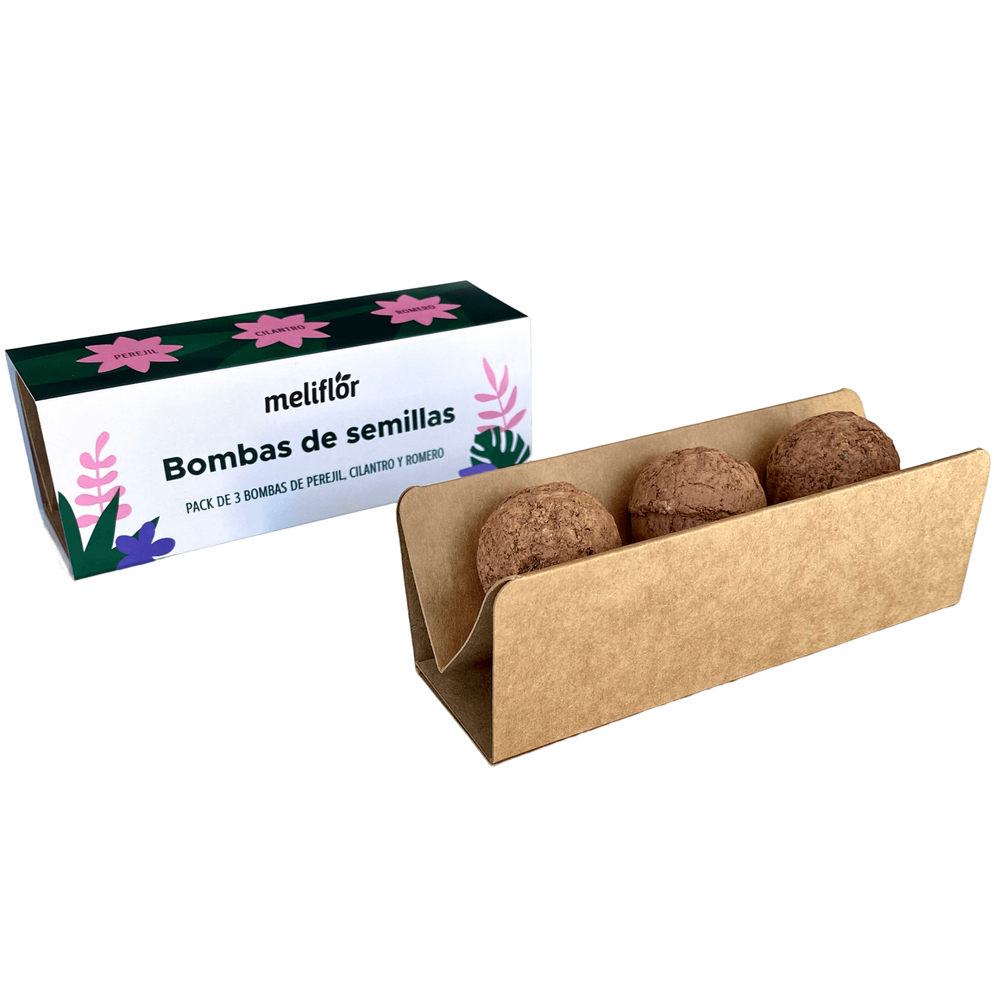 Bombes de graines Meliflor (persil, coriandre et romarin) Bombes de graines Meliflor (persil, coriandre et romarin)