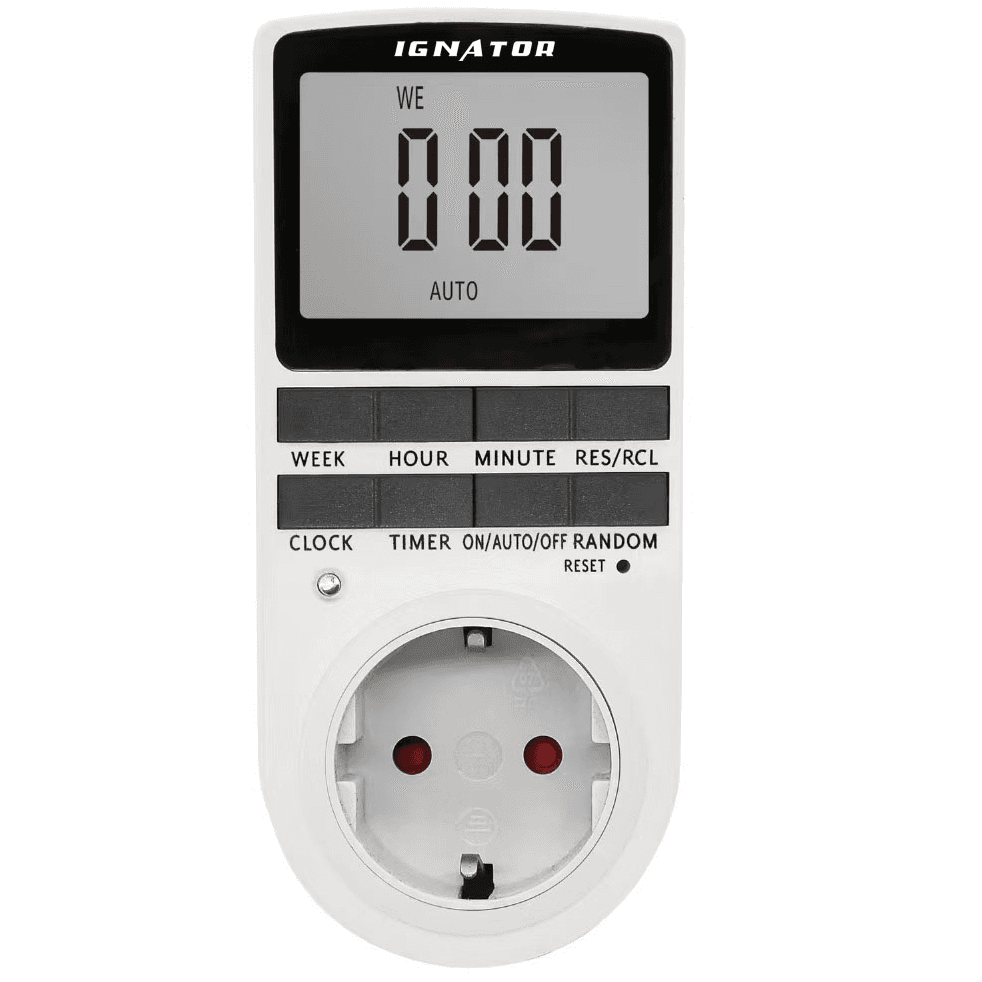 Minuterie numérique 16A Ignator L+N Minuterie numérique 16A Ignator L+N